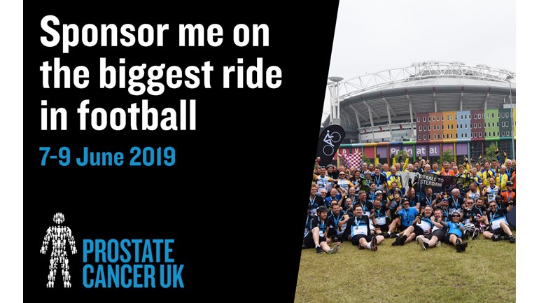 Elite’s Lee Burton to Cycle to Amsterdam for Prostate Cancer UK